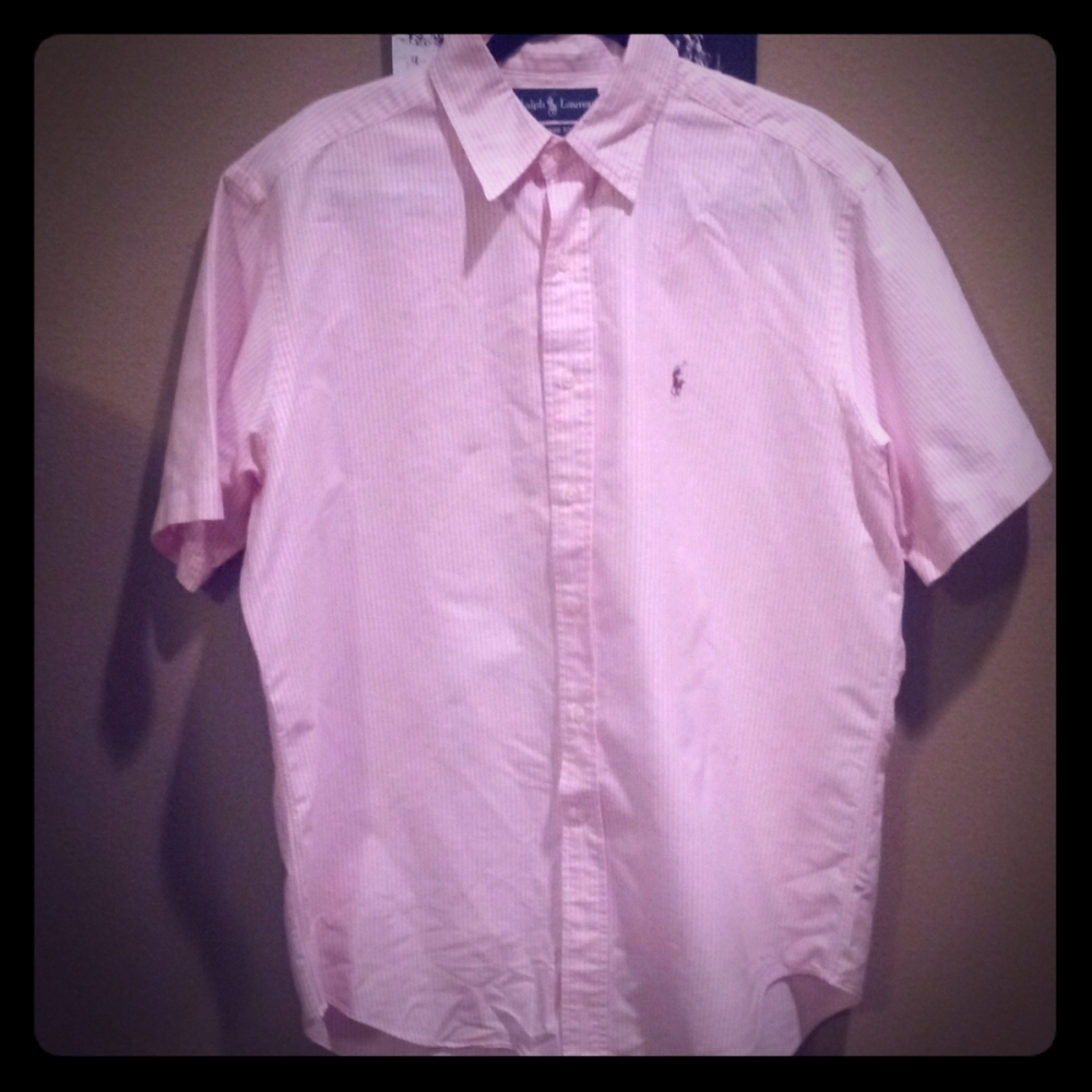 Pool button down short sleeve shirt